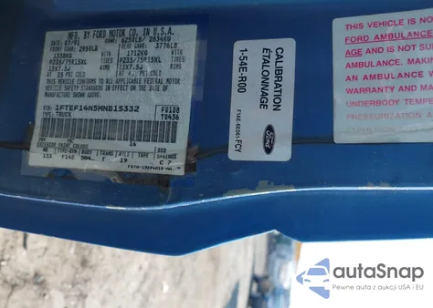 1991 Ford F150 z USA, uszkodzony, nr VIN 1FTEF14N5MNB15332